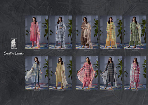 Sahiba Presents Creative Checks Pashmina Printed Fancy Salwar kameez