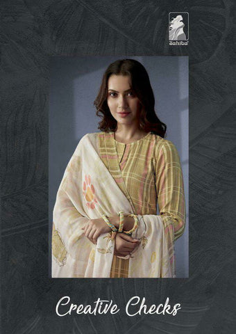 Sahiba Presents Creative Checks Pashmina Printed Fancy Salwar kameez