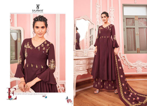 sajawat Creation Presents Sarthi Nx Vol 12  Pakistani Designer Kurtis