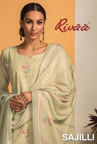 Rivaa Presents Sajilli Cotton Printed Casual Wear Salwar Suits
