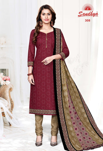 SANDHYA Print Pure Cotton Wear Dress Material Salwar Suits