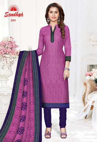 SANDHYA Print Pure Cotton Wear Dress Material Salwar Suits