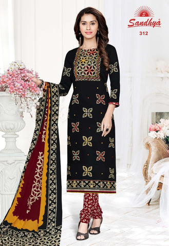 SANDHYA Print Pure Cotton Wear Dress Material Salwar Suits