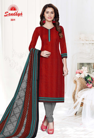 SANDHYA Print Pure Cotton Wear Dress Material Salwar Suits