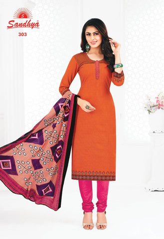 SANDHYA Print Pure Cotton Wear Dress Material Salwar Suits