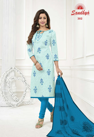SANDHYA Print Pure Cotton Wear Dress Material Salwar Suits