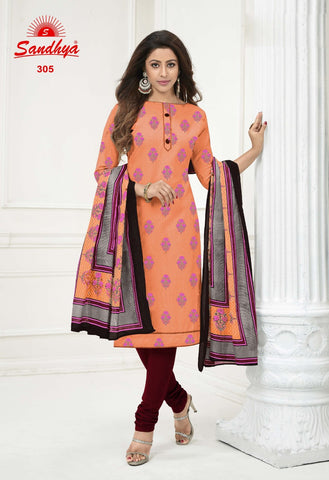 SANDHYA Print Pure Cotton Wear Dress Material Salwar Suits