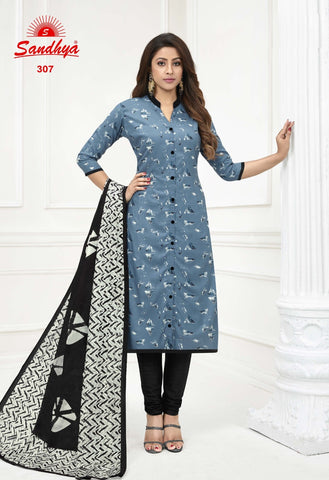 SANDHYA Print Pure Cotton Wear Dress Material Salwar Suits