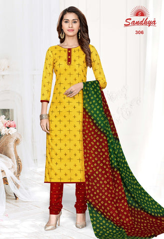 SANDHYA Print Pure Cotton Wear Dress Material Salwar Suits