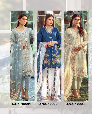 Saniya Trendz Lelaf Cotton Heavy Embroidery Work Salwar Kameez