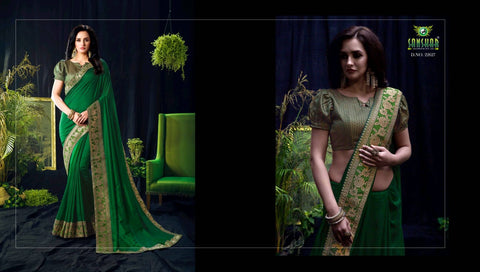 Sanskar Presents Attitude Vichitra Fabric Fancy Designer Sarees