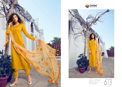 Sanskruti Silk Mills Classic Curves Pure Jam Silk Fancy Designer Kurti Collection