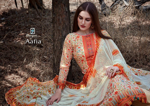 Sargam Prints Aafia  Muslin Cotton Kalamkari Digital Print Work Salwar Kameez