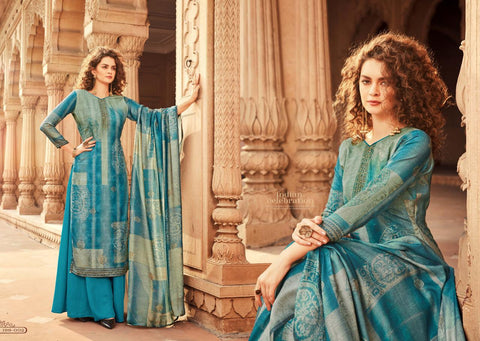 Sargam Prints Launched Aziz Pashmina Fancy Designer Salwar Kameez