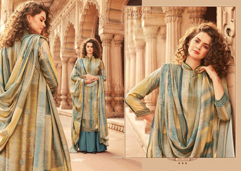 Sargam Prints Launched Aziz Pashmina Fancy Designer Salwar Kameez