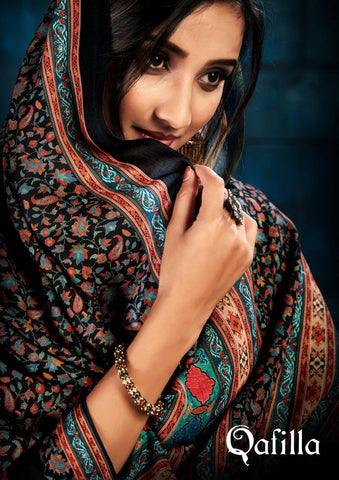 Sargam Prints Presents Qafilla Pure Pashmina Printed Fancy Designer Salwar Kameez