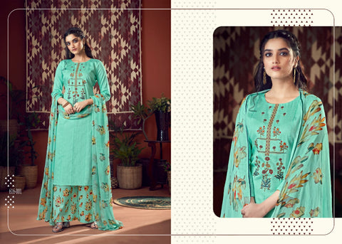 Belliza Designer Studio Sehmat Jam Cotton Designer Embroidery Salwar Kameez