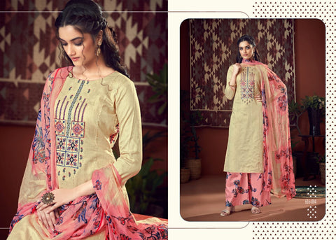 Belliza Designer Studio Sehmat Jam Cotton Designer Embroidery Salwar Kameez