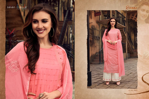 Seven Threads Presents Rivaaz Fancy Designer Kurtis Collection With Plazzo