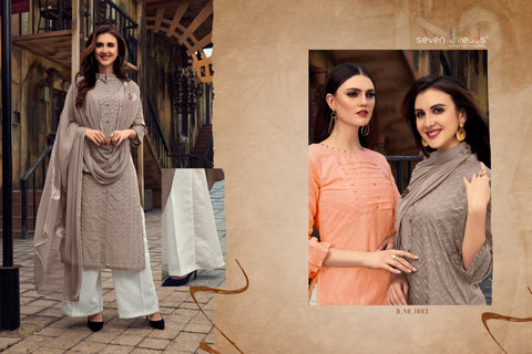 Seven Threads Presents Rivaaz Fancy Designer Kurtis Collection With Plazzo