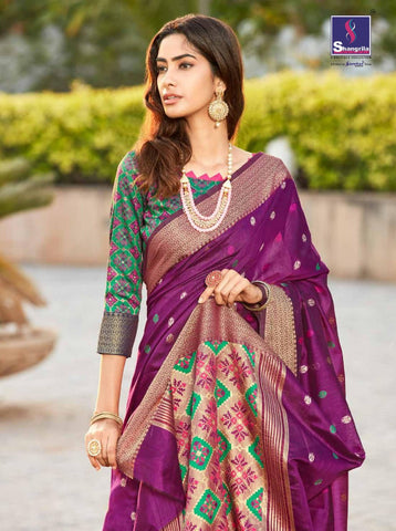 Shangrila Presents Ramaiya Silk Fancy Designer Sarees And Blouse