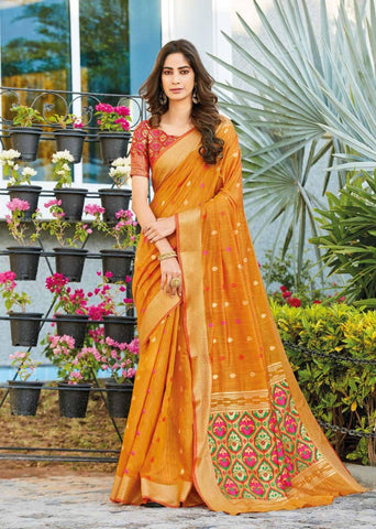 Shangrila Presents Ramaiya Silk Fancy Designer Sarees And Blouse