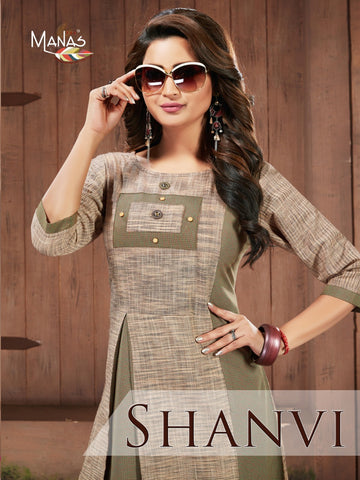 Manas Presents Shanvi Cotton Casual Wear Kurtis Collection