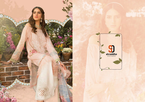 Shraddha Designer M Prints Vol 2 Cotton Embroidery Work Salwar Kameez