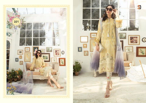 Shraddha Designer M Prints Vol 2 Cotton Embroidery Work Salwar Kameez