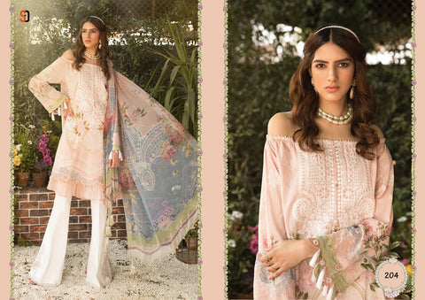 Shraddha Designer M Prints Vol 2 Cotton Embroidery Work Salwar Kameez