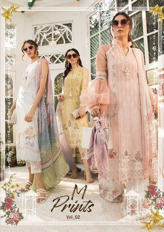 Shraddha Designer M Prints Vol 2 Cotton Embroidery Work Salwar Kameez