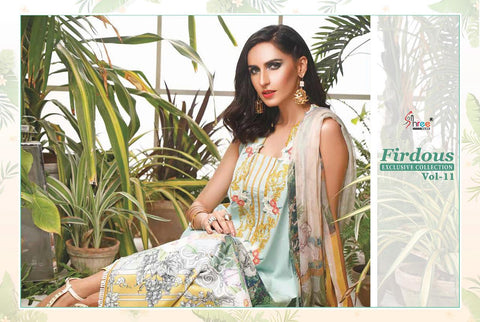 Shree Fab Firdous Exclusive Collection 11 Heavy Embroidery Work Salwar Suits