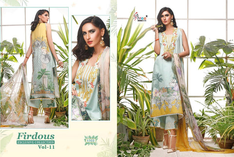 Shree Fab Firdous Exclusive Collection 11 Heavy Embroidery Work Salwar Suits
