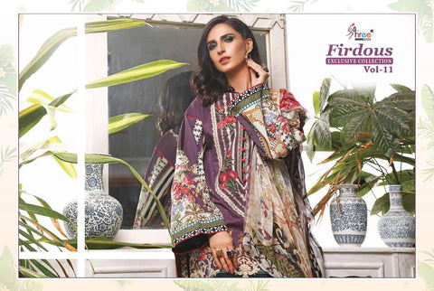 Shree Fab Firdous Exclusive Collection 11 Heavy Embroidery Work Salwar Suits