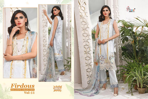 Shree Fab Firdous Exclusive Collection 11 Heavy Embroidery Work Salwar Suits
