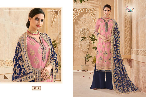 Shree Fab Presents Mutiyaar Gold Fox Georgette Pakistani Salwar Suits