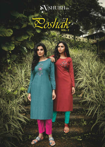 Shubh Nx Presents  Poshak Vol 2 Pakistani Fancy Designer Kurtis