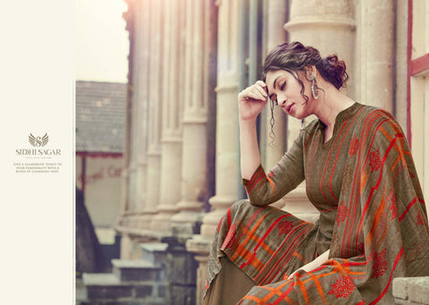 Siddhi Sagar Presents Sofia Pure Pashmina Printed Fancy Designer Salwar Kameez