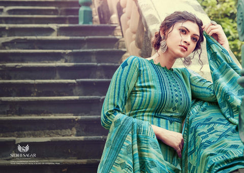 Siddhi Sagar Presents Sofia Pure Pashmina Printed Fancy Designer Salwar Kameez