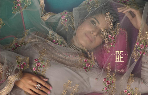 Simar Glossy Presents Motif Tussar Silk Embroidery Work Fancy Designer Salwar Suits