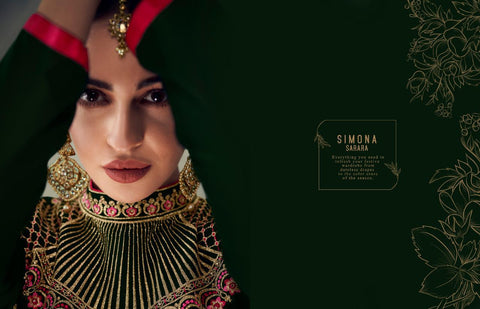 Aashirwad Creation Launched Simona Sharara Georgette Heavy Work Fancy Desinger Salwar Suits