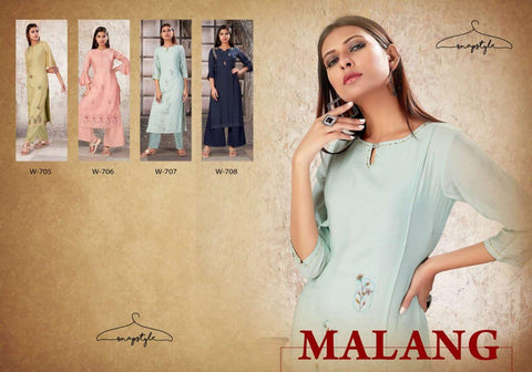 Snapstyle Presents Malang Viscose Maslin Stylish Designer Kurtis Collection