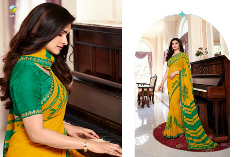 VINAY SHEESHA STARWALK VOL 54 DESIGNER PARTYWEAR GEORGETTE SAREES