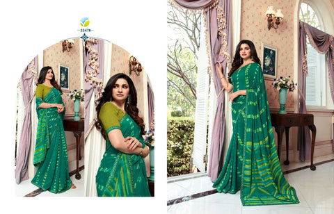 VINAY SHEESHA STARWALK VOL 54 DESIGNER PARTYWEAR GEORGETTE SAREES