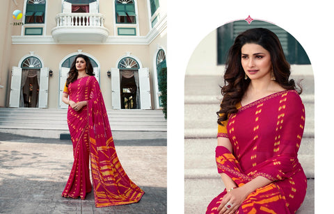VINAY SHEESHA STARWALK VOL 54 DESIGNER PARTYWEAR GEORGETTE SAREES