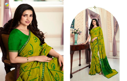 VINAY SHEESHA STARWALK VOL 54 DESIGNER PARTYWEAR GEORGETTE SAREES
