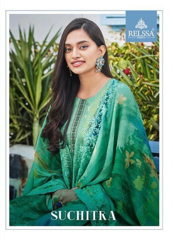 Relssa Suchitra Chinon Silk Casual Wear Salwar Suit