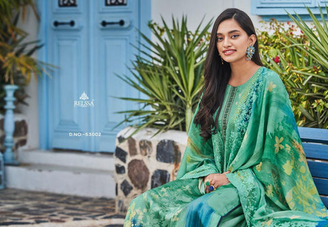 Relssa Suchitra Chinon Silk Casual Wear Salwar Suit