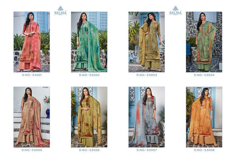 Relssa Suchitra Chinon Silk Casual Wear Salwar Suit