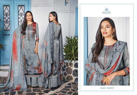 Relssa Suchitra Chinon Silk Casual Wear Salwar Suit